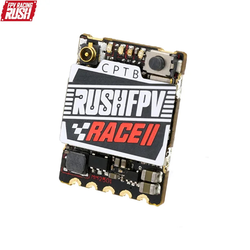 RUSH TANK RACE 2 RACE II 5.8G 48CH PitMode 25mW 100mW 200mW Max Adjustable SmartAudio FPV VTX 20X15mm for FPV Drone Aircraft RUSH TANK RACE 2 RACE II 5.8G 48CH PitMode 25mW 100mW 200mW Max Adjustable SmartAudio FPV VTX 20X15mm for FPV Drone Aircraft